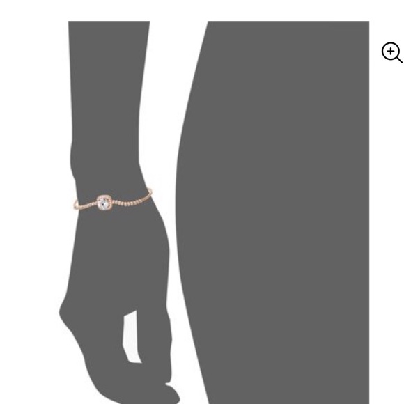 BRILLIANCE 14K GOLD FLASH PLATED CRYSTAL LARIAT BRACELET NWT - Picture 2 of 14